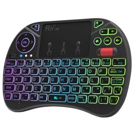 Mini RGB AZERTY keyboard - ergonomic - Wireless - Riitek X8