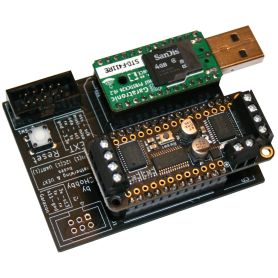 Feather & UEXT to PYBStick interface board