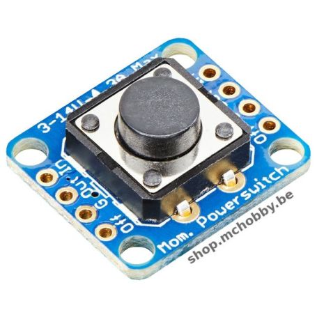 Power control push-button with FET
