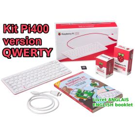 Raspberry Pi 400 KIT - Qwerty / US booklet - 4 Go