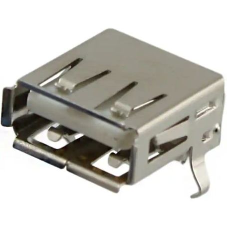 Connecteur femelle USB 2.0 TYPEA 4POS - Receptable – PCB THT