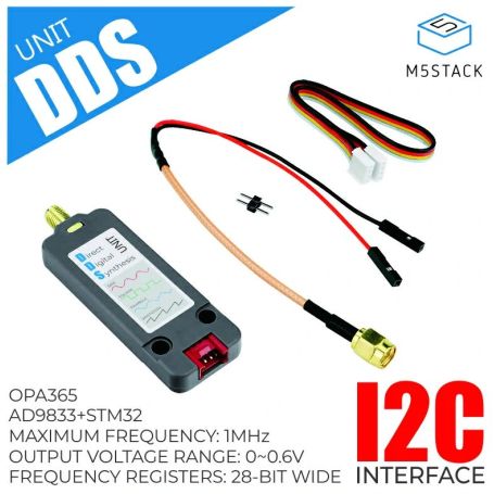 M5Stack : DDS signal generator (STM32F0 + AD9833), Grove