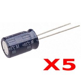 5x capacitor 4.7uF - 50v