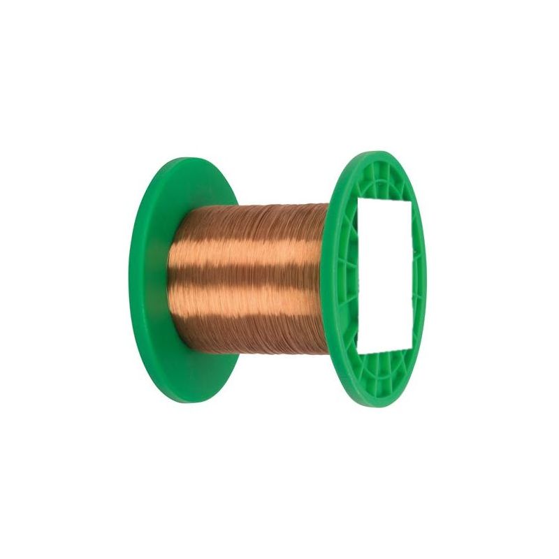 Rigid copper wire, Varnish, 0.1mm, 715m, 1.5K Ohms