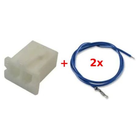 JST XH female connector, 2 poles + wire