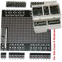 Backplane DIN prototyping board for 6 modules Din Case