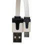 1 meter USB A to MicroB cable, Noodle version