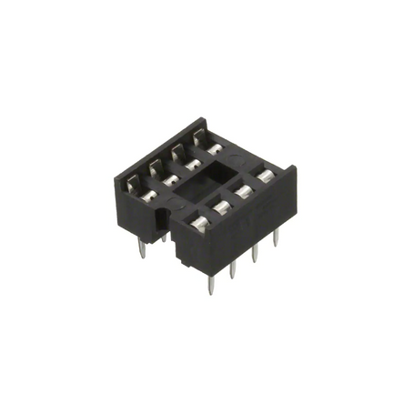 DIP8 support for Integrated circuit - 2.54mm spacing