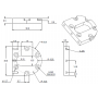Support en aluminium pour moteur 37D
