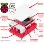 Official case for Raspberry Pi 5 - Raspberry color