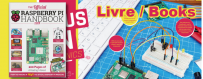 books and booklet on Raspberry-Pi
