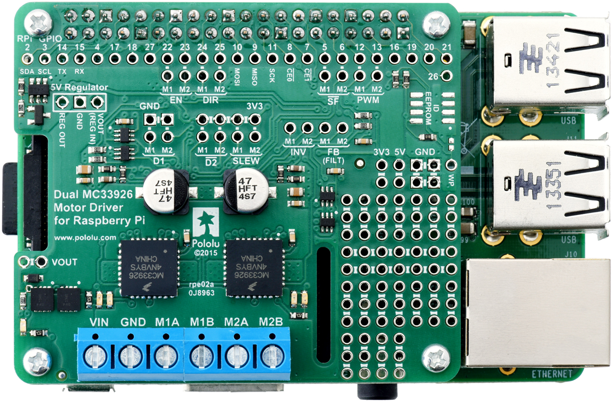 Controleur moteur MC33926 pour Raspberry-Pi