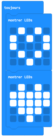 Application MicroBit - coeur qui bat